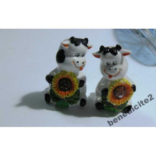 Фарфор Спецовники Коровки Буренки ссср