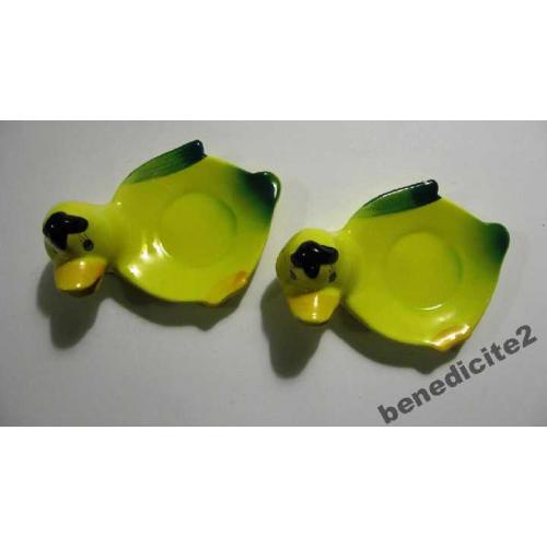 ФАРФОР Уточки Подставки тарелочки блюдце под чашки