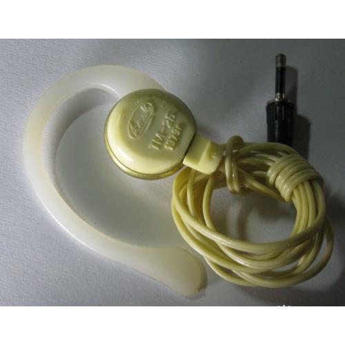 Малогабаритный телефонный капсюль Минителефон наушник ОКТАВА ТМ - 2Б 1979г СССР слуховой аппарат