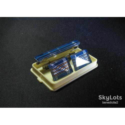 Набор Запонки и Зажим для галстука СССР в родной оригинальной упаковке Минское ПО им. В.И.Ленина