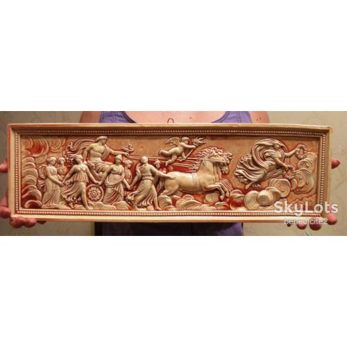 Панно Картина Барельеф Боги на Олимпе Замечательное состояние!!!