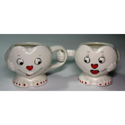 Подарок ко дню Святого Валентина Чашки Влюбленные сердца Фарфор