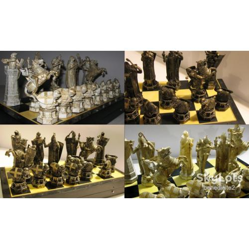 Шахматы Гарри Поттер белые и черные  и две палочки