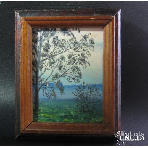 Старинная картина Пейзаж Масло СССР