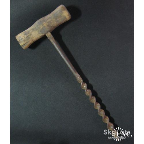 Старинное сверло ручная дрель 18-19 век