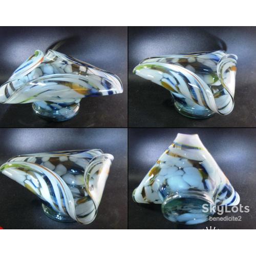 Ваза интерьерная декоративная СССР Цветное стекло Пречудесное состояние!!!