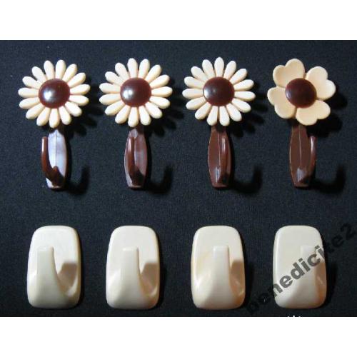 Вешалки, крючки, крючок цветы, 8 шт.кухня, ванная