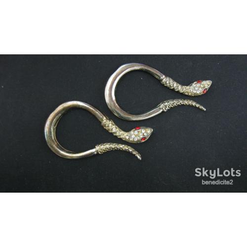 Змея Змейка с рубиновыми глазками 2 штуки одним лотом