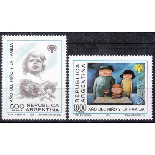 Аргентина 1979  Международный год  детей и семьи, картины