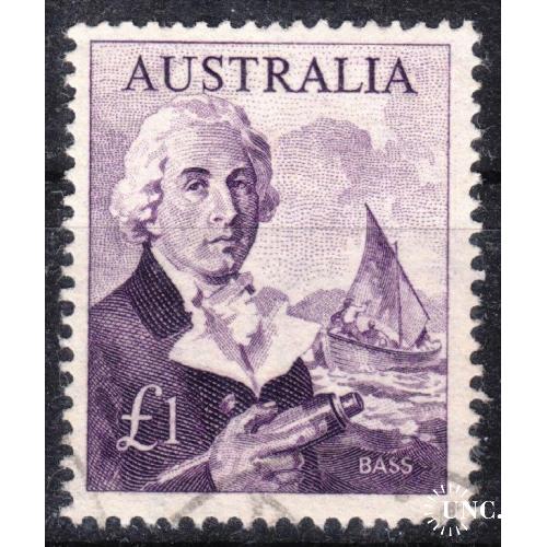 Австралия 1963 (1964) №335 а) Выдающиеся мореплаватели. Георг Басс 1