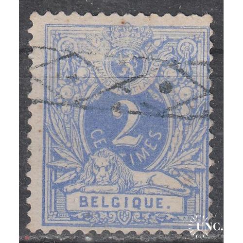 Бельгия 1880 №24С Цифра и лежащий лев