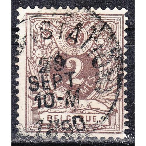 Бельгия 1888 №48 Цифра и лежащий лев