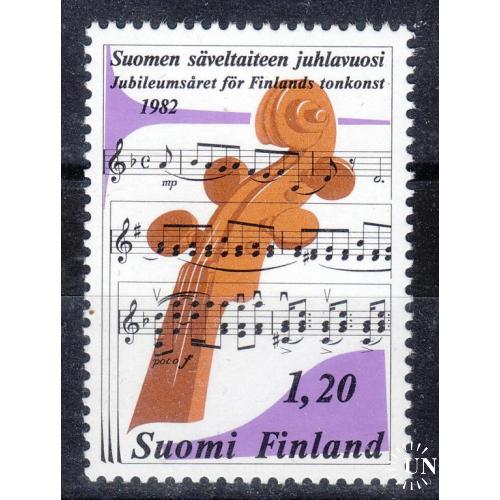 Финляндия 1982 № 896 Финская музыка