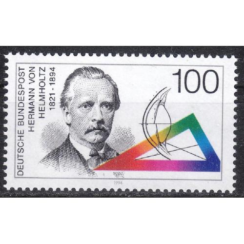 ФРГ 1994 №1752 100 лет со дня смерти Германа фон Гельгольца, физик, математик