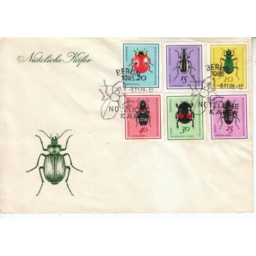 ГДР 1968 СГ №1411-1416 Полезные жуки
