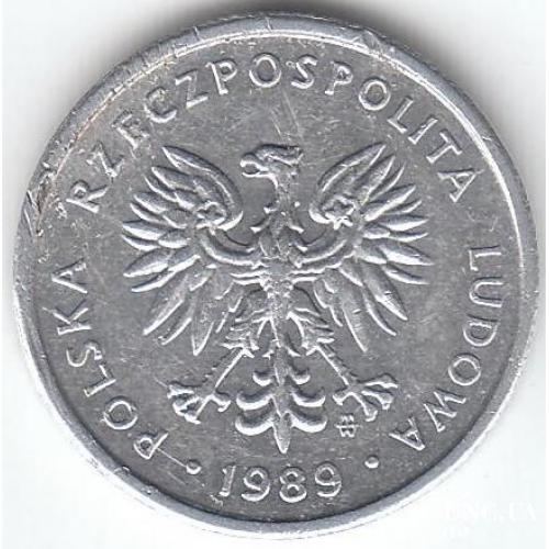 Польша 1989 2 злотых
