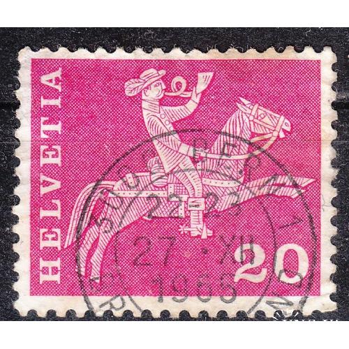 Швейцария 1960 №699х Почтовые мотивы. Конный почтальон