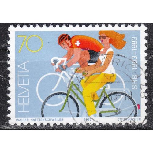 Швейцария 1983 №1258 100 лет Швейцарского общества вело-мото-любителей