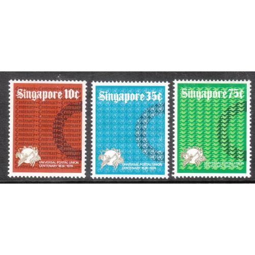 Сингапур 1974 № 218-220 100-летие ВПС