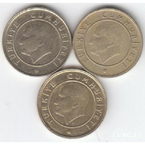 Турция 5 курушей 2009, 2010, 2013 (3 монеты)