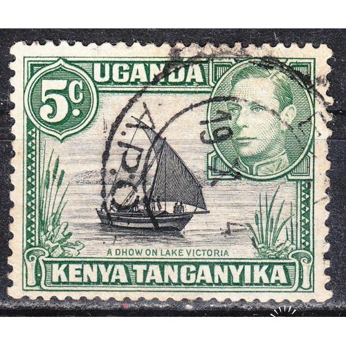 Уганда, Кения, Танганьика 1938 Парусник на озере Виктория