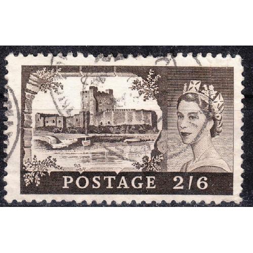 Великобритания 1959 №335 І Королева Елизавета ІІ. Замки. Каррикфергус