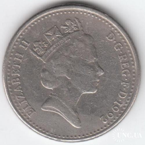 Великобритания  1992 10 центов