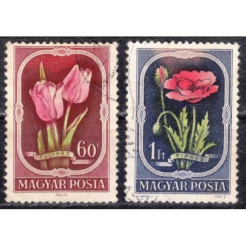 Венгрия 1951 №1210-1211 Цветы