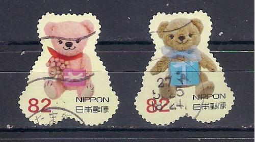 марки нестандартной формы Япония куклы комиксы мульти