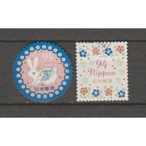 марки Япония   2022 зайчик