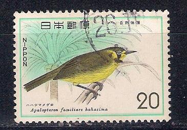 Марки Япония птицы