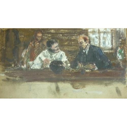 Картина "Ленін у селянській хаті (Ленин в крестьянской избе)" Нестеренко Борис Григорович соцреалізм