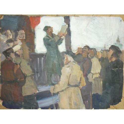 Картина "Призов (Призыв)" Нестеренко Борис Григорович (Нестеренко Борис Григорьевич)