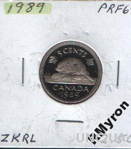 Канада (1989) - 5 центов - СОСТОЯНИЕ!!!
