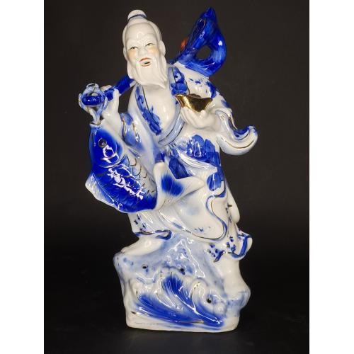 «Старий рибалка», фарфор, Китай, середина 20 ст.