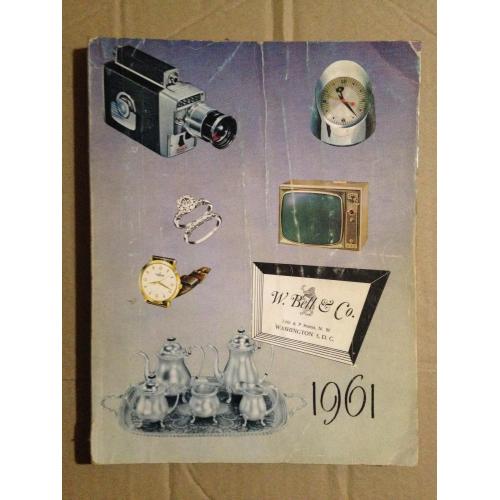 W.Bell &amp; Co. Каталог товарів і цін 1961р. Прикраси, Кришталь, Годинники, Фототехніка і інше.