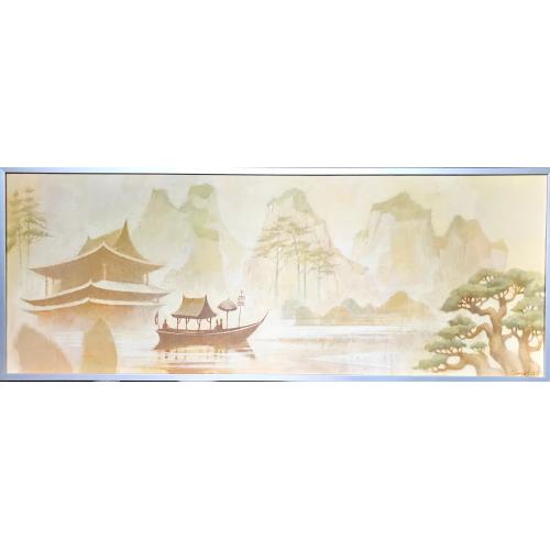 Картина «Прогулка 1» 2005г. 50 x 130см, холст, масло