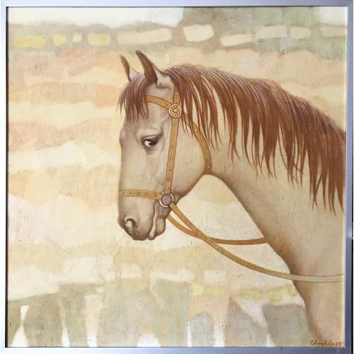 «Коня…» 2005г. 85 x 85см, холст, масло