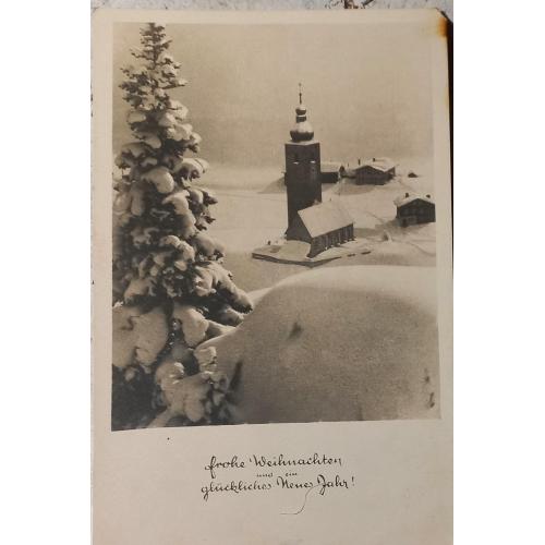 Фотооткрытка. Счастливого Рождества и Нового года! Австрия 1940-е.