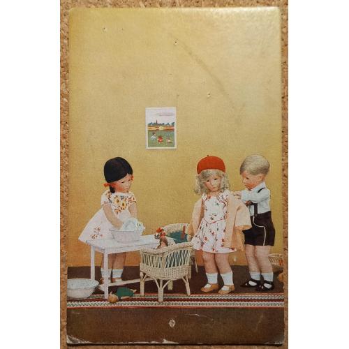 Фото открытка. Кукольная сценка. Австрия. 1940-е.