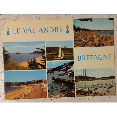 Видовые фото Долины Андре, Бретань, Франция. QSL-карточка. 1974 г.