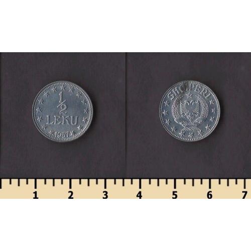 Албания 1/2 лека 1957
