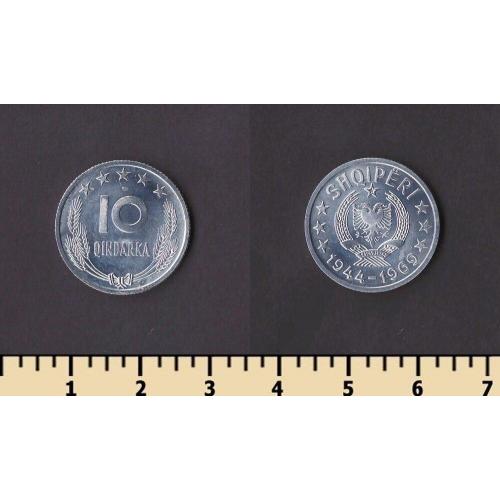 Албания 10 киндарка 1969
