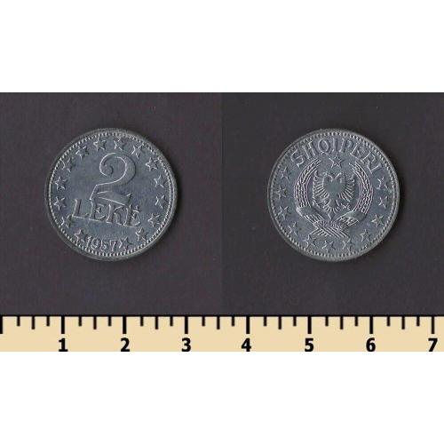 Албания 2 лека 1957