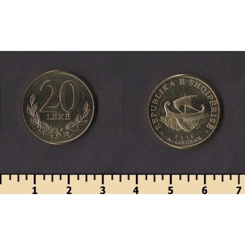 Албания 20 лек 2016