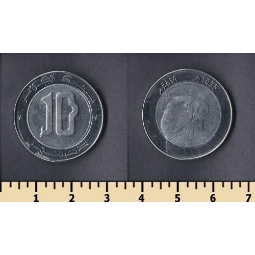 Алжир 10 динар 2014