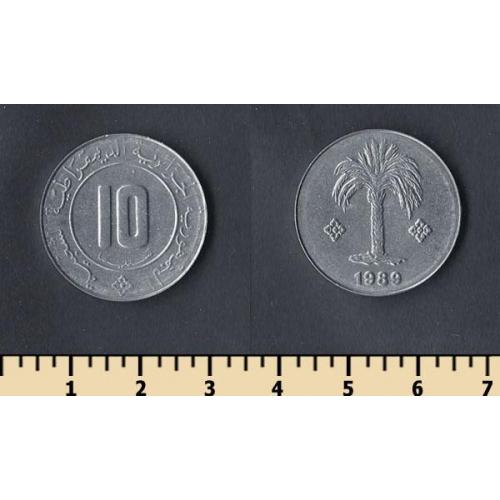 Алжир 10 сентимов 1989