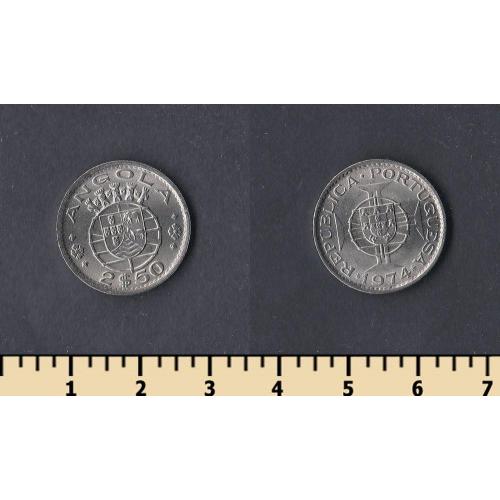 Ангола 2 1/2 эскудо 1974