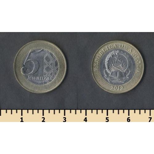 Ангола 5 кванза 2012