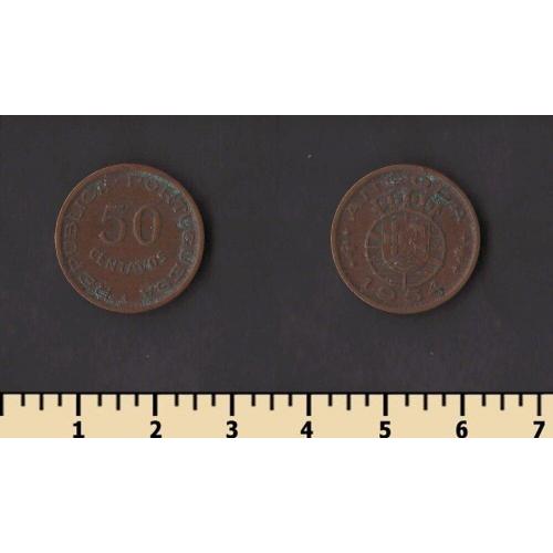Ангола 50 сентаво 1954